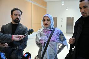 Trial on charges of promoting terrorism on social media with Mahdieh Esfandiari - Paris