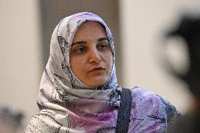 Trial on charges of promoting terrorism on social media with Mahdieh Esfandiari - Paris