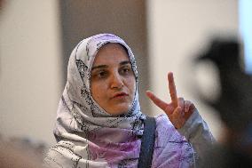 Trial on charges of promoting terrorism on social media with Mahdieh Esfandiari - Paris