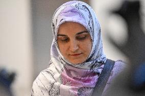 Trial on charges of promoting terrorism on social media with Mahdieh Esfandiari - Paris