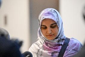 Trial on charges of promoting terrorism on social media with Mahdieh Esfandiari - Paris