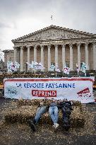 Farmers Dump 30 Tonnes of Potatoes on The Concorde Bridge - Paris