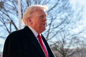 President Trump departs the White House for Detroit, Michgan