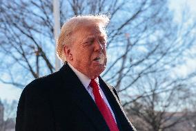 President Trump departs the White House for Detroit, Michgan