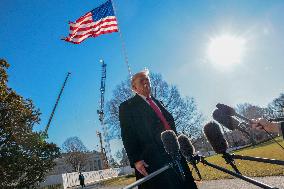 President Trump departs the White House for Detroit, Michgan