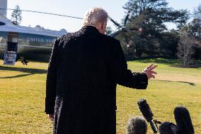 President Trump departs the White House for Detroit, Michgan