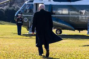 President Trump departs the White House for Detroit, Michgan
