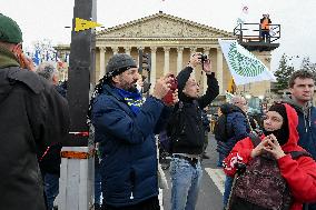 Farmers Protest in Front Of The National Assembly - Paris
