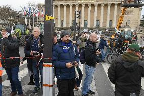 Farmers Protest in Front Of The National Assembly - Paris