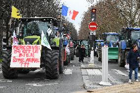 Farmers Protest in Front Of The National Assembly - Paris