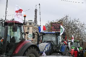 Farmers Protest in Front Of The National Assembly - Paris