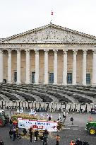Farmers Protest in Front Of The National Assembly - Paris
