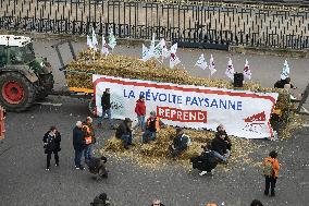 Farmers Protest in Front Of The National Assembly - Paris