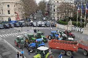 Farmers Protest in Front Of The National Assembly - Paris