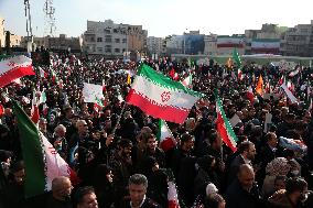 Iranian Protesters Participate in a Pro-Government Rally - Tehran