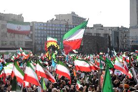Iranian Protesters Participate in a Pro-Government Rally - Tehran