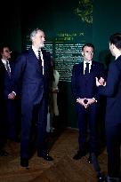 President Macron and King Felipe VI Visit an Exhibition at The Chateau de Versailles - Versailles