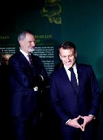 President Macron and King Felipe VI Visit an Exhibition at The Chateau de Versailles - Versailles