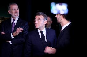 President Macron and King Felipe VI Visit an Exhibition at The Chateau de Versailles - Versailles