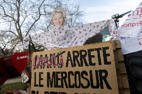 Farmers Protest in Front Of The National Assembly - Paris