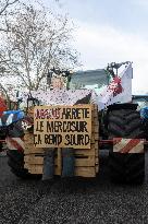 Farmers Protest in Front Of The National Assembly - Paris