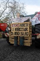 Farmers Protest in Front Of The National Assembly - Paris