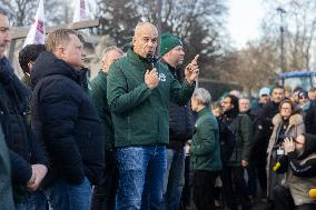 Farmers Protest in Front Of The National Assembly - Paris