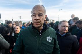 Farmers Protest in Front Of The National Assembly - Paris