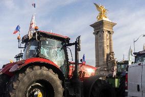 Farmers Protest in Front Of The National Assembly - Paris