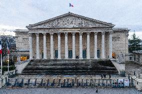 Farmers Protest in Front Of The National Assembly - Paris