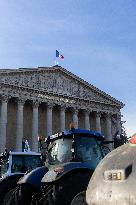 Farmers Protest in Front Of The National Assembly - Paris