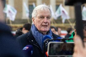 Farmers Protest in Front Of The National Assembly - Paris