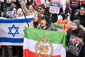 Iranians Demonstrate in Front of The American Consulate - Milan