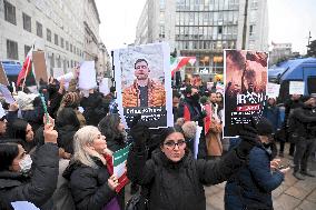 Iranians Demonstrate in Front of The American Consulate - Milan