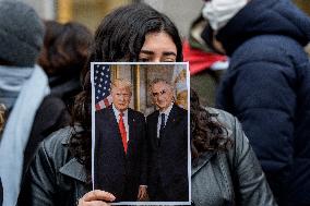 Iranians Demonstrate in Front of The American Consulate - Milan