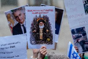 Iranians Demonstrate in Front of The American Consulate - Milan