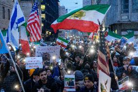 Iranians Demonstrate in Front of The American Consulate - Milan