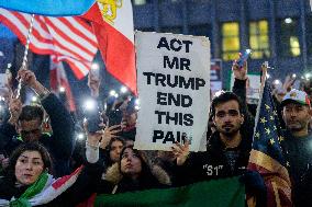 Iranians Demonstrate in Front of The American Consulate - Milan