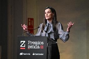 Queen Letizia Presides Over the Presentation of The Zenda Awards - Madrid