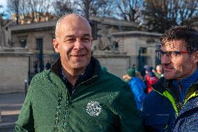 Farmers Protest in Front Of The National Assembly - Paris