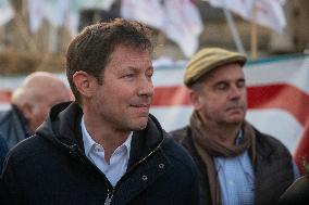 Farmers Protest in Front Of The National Assembly - Paris