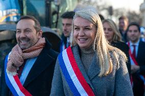 Farmers Protest in Front Of The National Assembly - Paris
