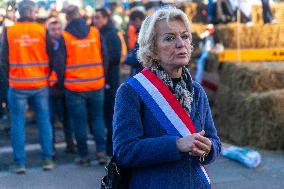 Farmers Protest in Front Of The National Assembly - Paris