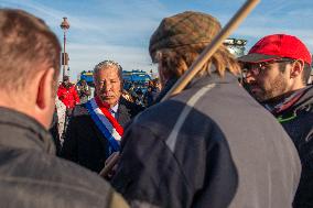 Farmers Protest in Front Of The National Assembly - Paris