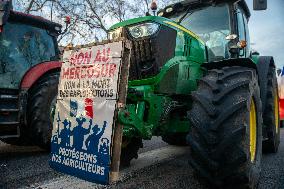 Farmers Protest in Front Of The National Assembly - Paris
