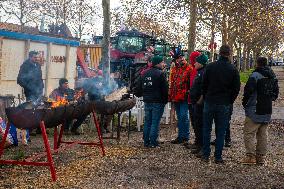 Farmers Protest in Front Of The National Assembly - Paris