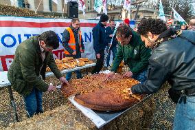 Farmers Protest in Front Of The National Assembly - Paris