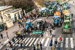 Farmers Protest in Front Of The National Assembly - Paris