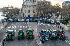 Farmers Protest in Front Of The National Assembly - Paris