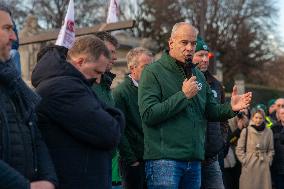Farmers Protest in Front Of The National Assembly - Paris